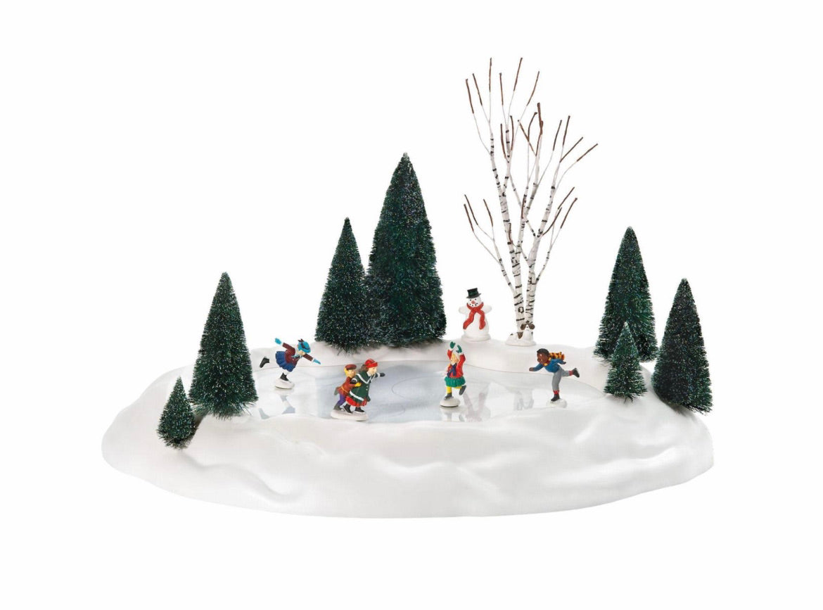 Department 56 Animated Skating Pond - BRAND NEW