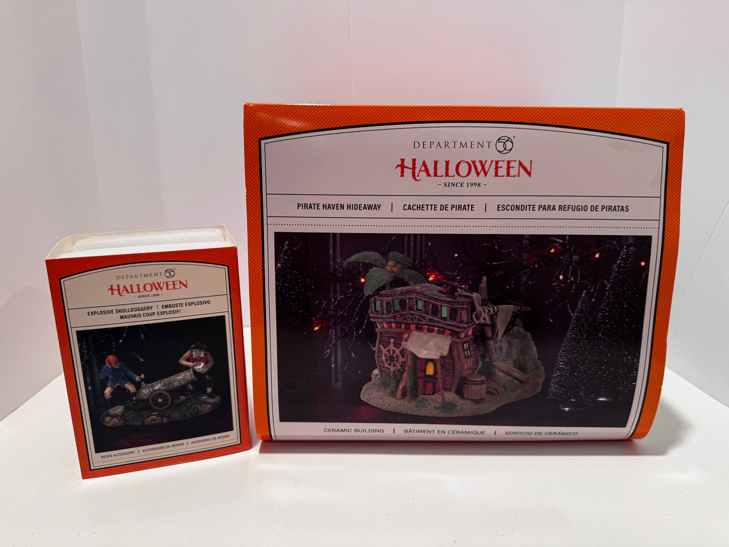 Department 56 Pirate Haven Hideaway & Explosive Skullduggery set - BRAND NEW