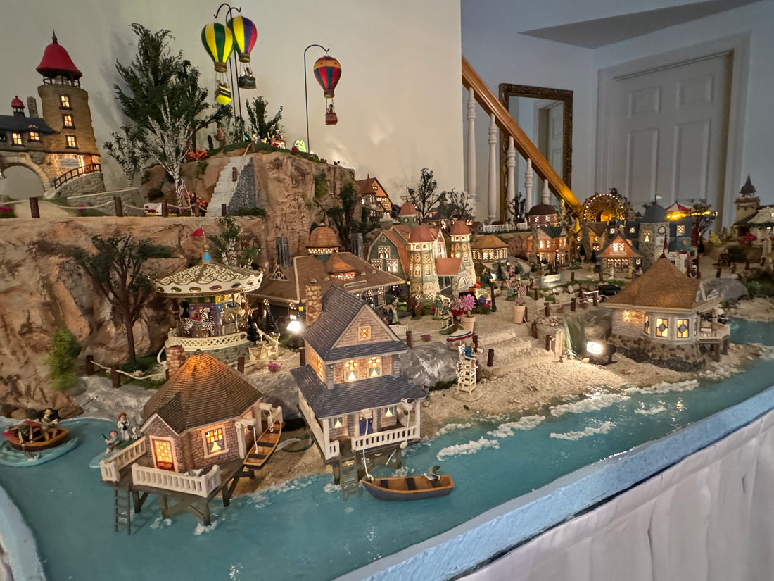 Dive into Creativity: Crafting a Mesmerizing Water Feature for Your Department 56 Display