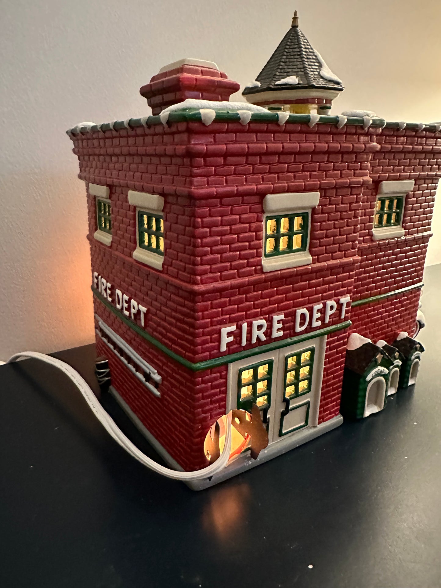 Department 56 Fire Station #3 - Snow village