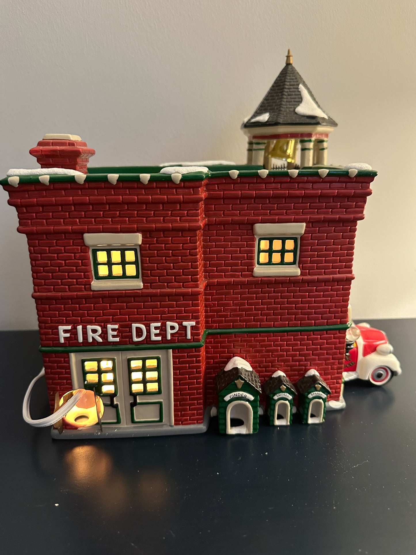 Department 56 Fire Station #3 - Snow village