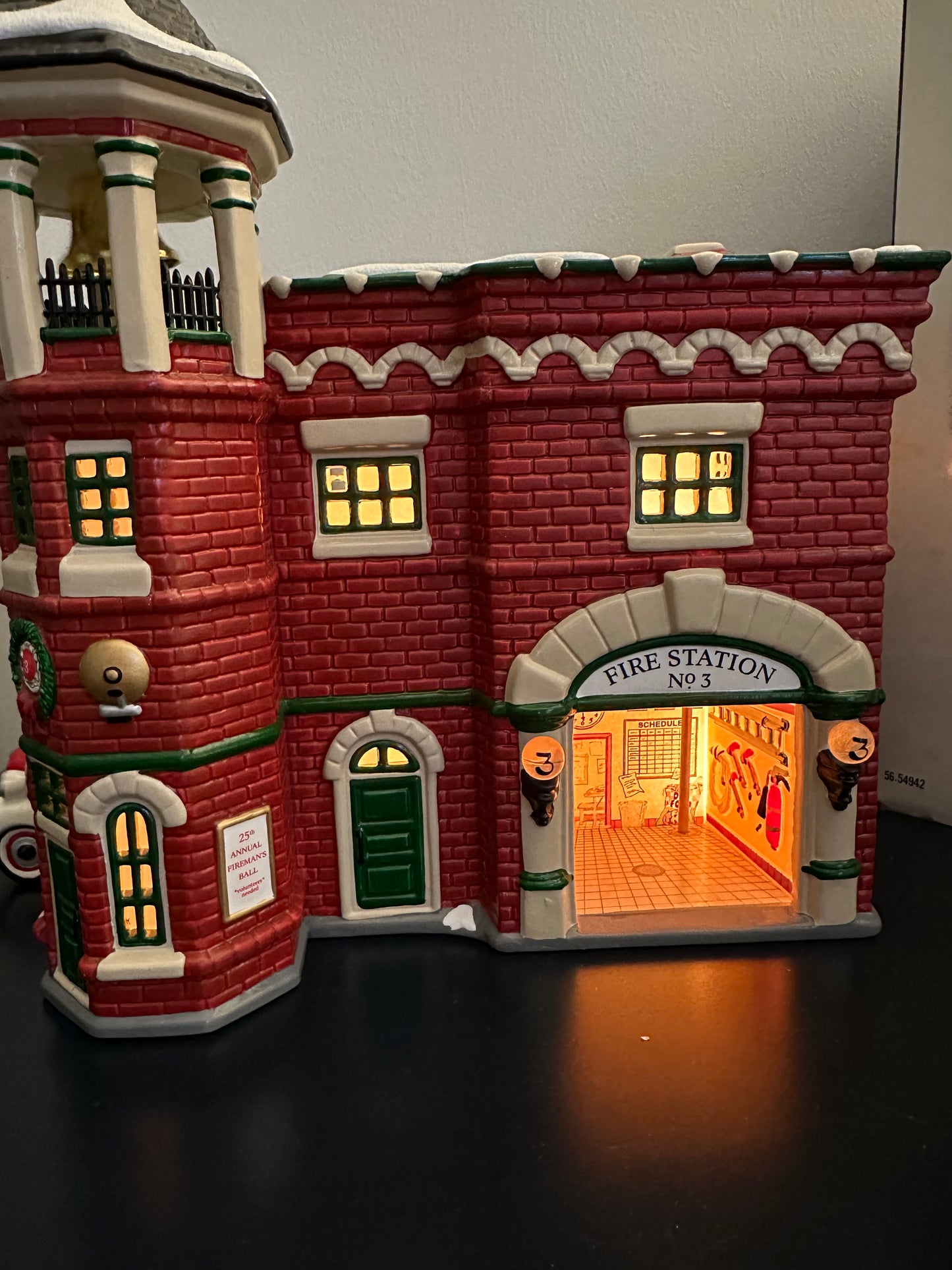 Department 56 Fire Station #3 - Snow village