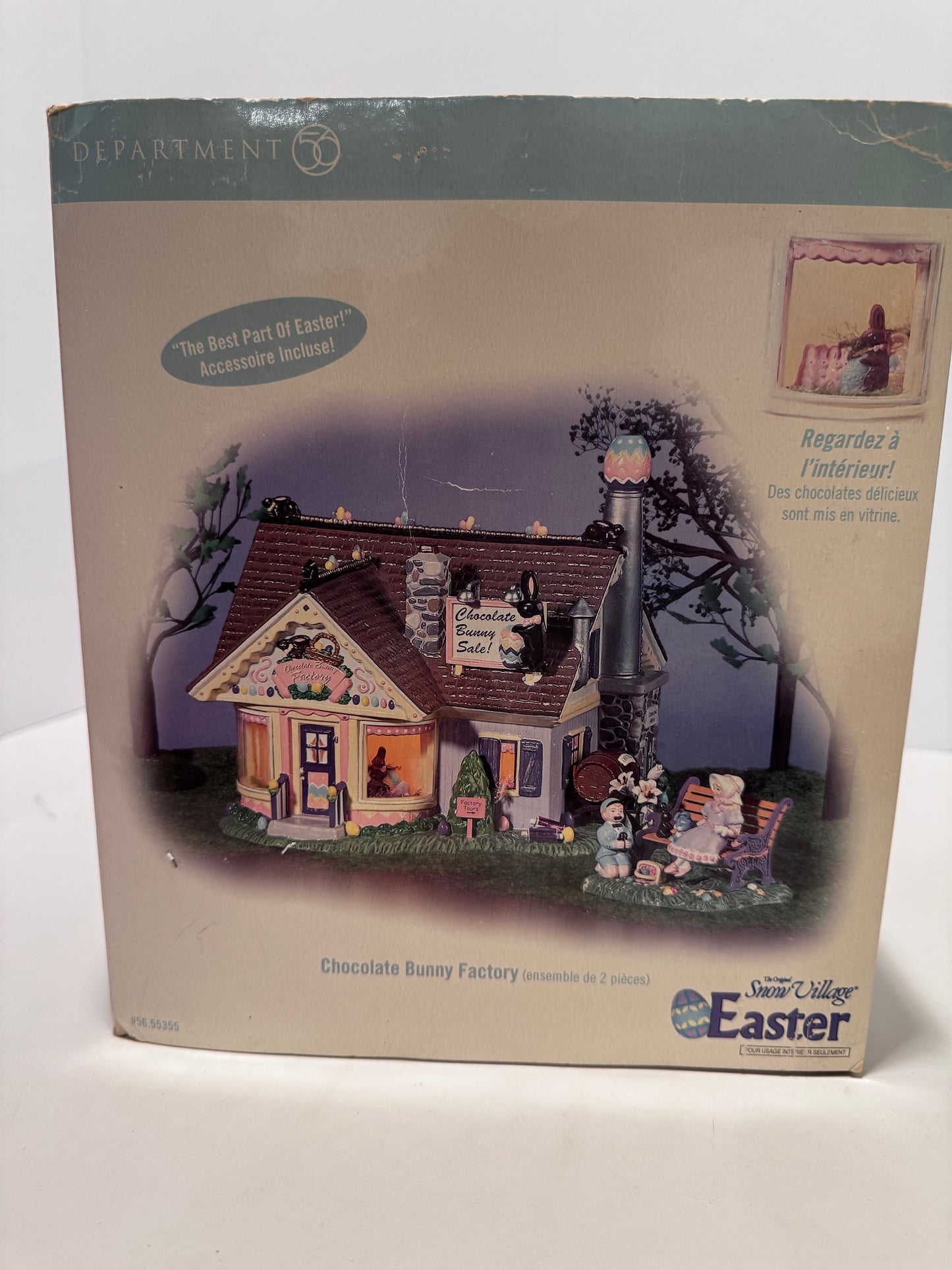 Dept 56 Chocolate Bunny Factory - Snow Village Easter