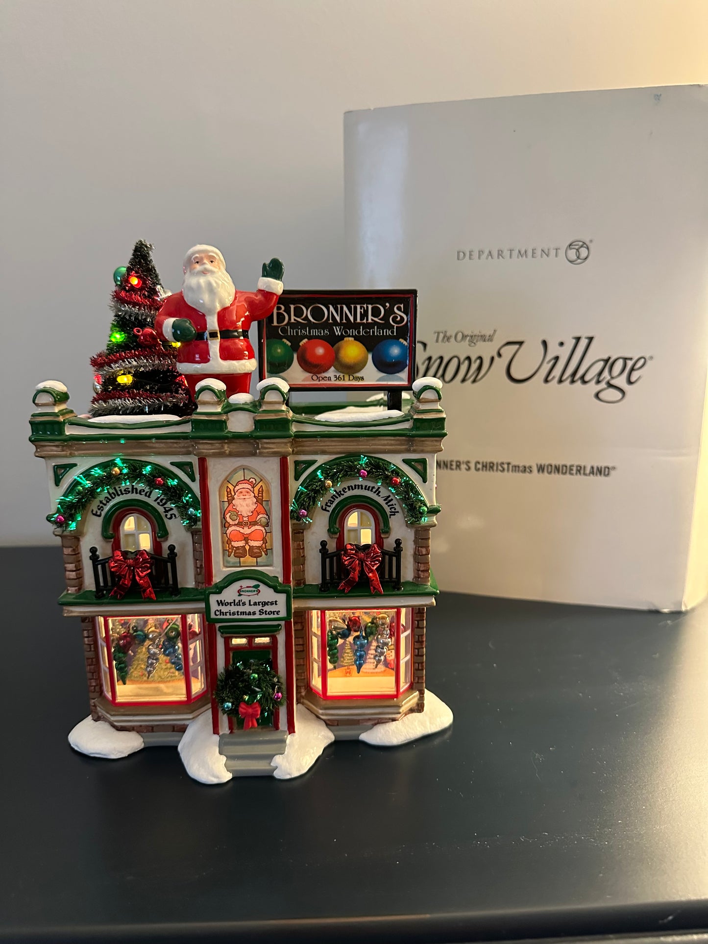Department 56 Bronner’s Christmas Wonderland - signed by Artist