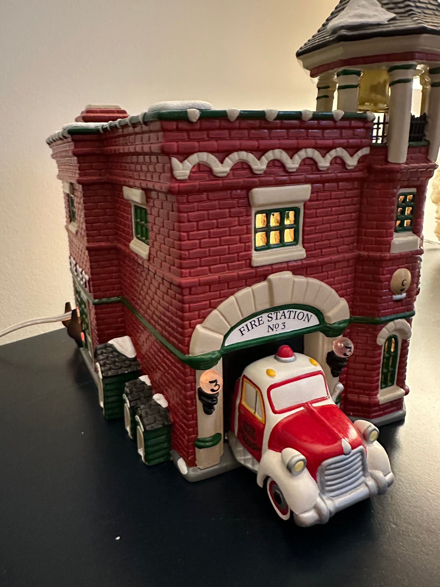 Department 56 Fire Station #3 - Snow village