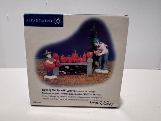 Dept 56 Lighting the Jack O’Lanterns