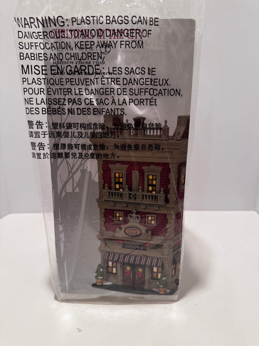 Dept 56 Uptown Chess Club - BRAND NEW