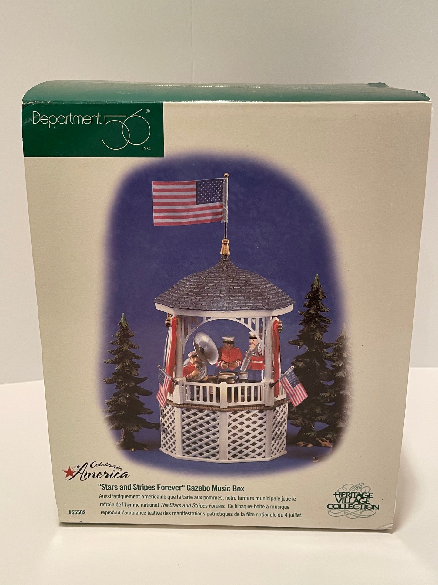 Department 56 - Stars & Stripes Forever Gazebo - Music Box