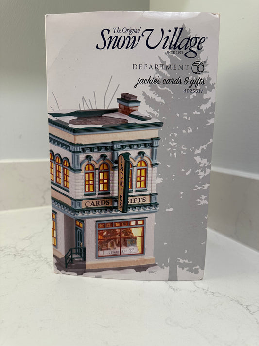 Department 56 Snow Village Jackie’s Cards & Gifts 4025317 - BRAND NEW