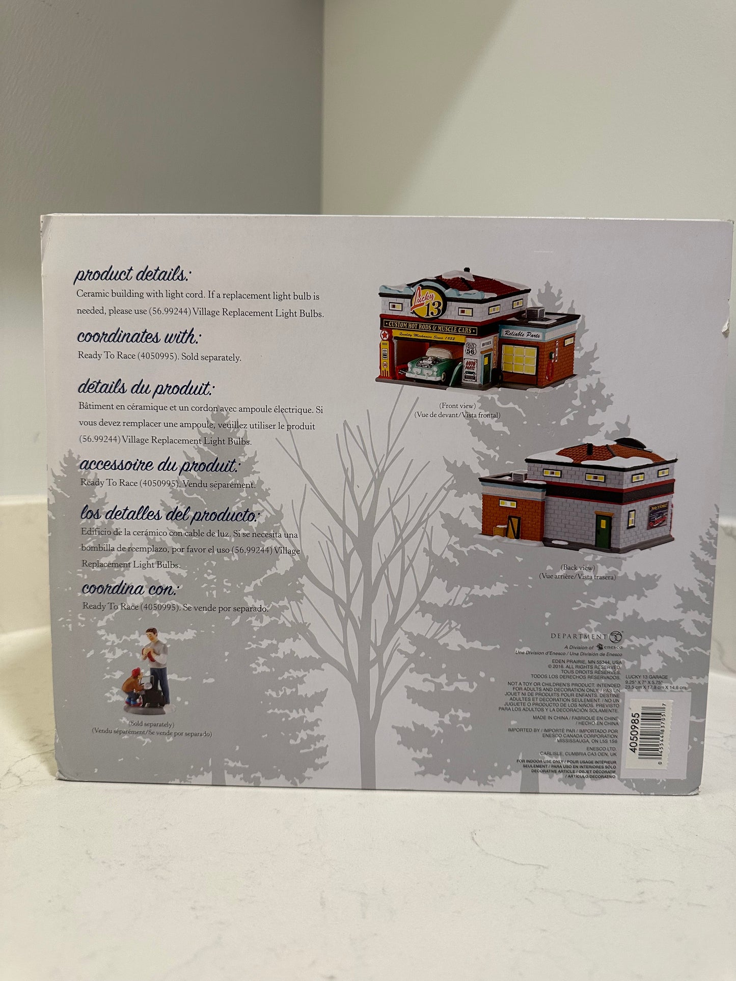 Dept 56 Snow Village - Lucky 13 Garage - BRAND NEW