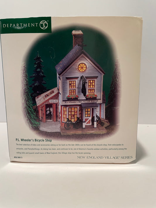 Department 56 P.L. Wheeler's Bicycle Shop - BRAND NEW