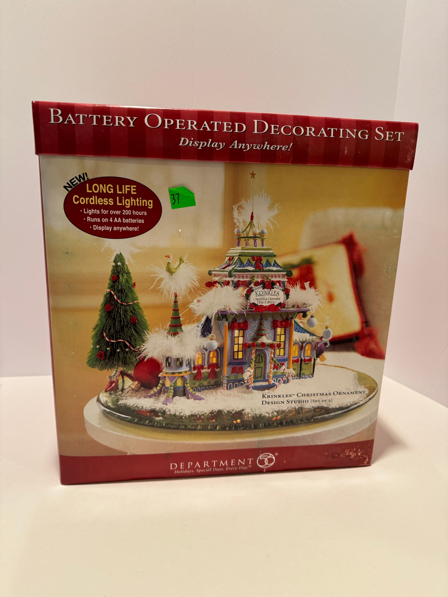 Department 56 North Pole Krinkles Christmas Ornament Design Studio - Brand new