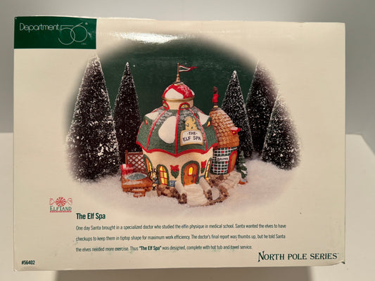 Department 56 North Pole The Elf Spa - Brand new