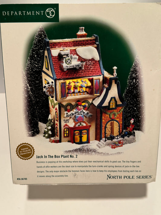 Department 56 North Pole Jack in the Box No. 2 - Brand new