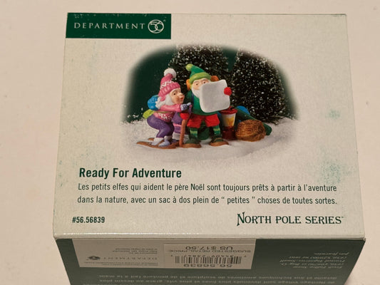 Department 56 North Pole Ready for Adventure - Brand new