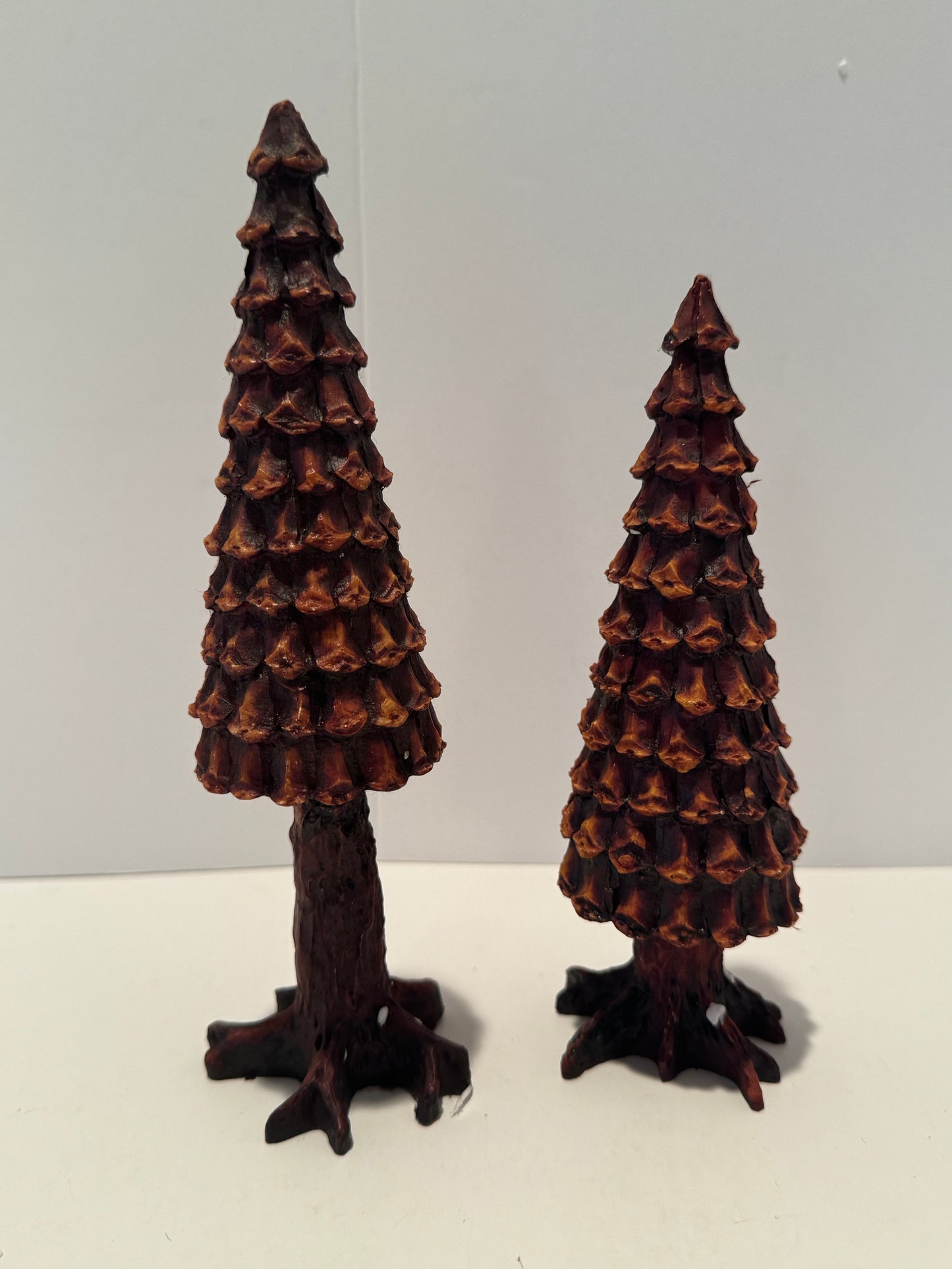 Department 56 - Village Pine Cone Trees - Cold Cast Porcelain