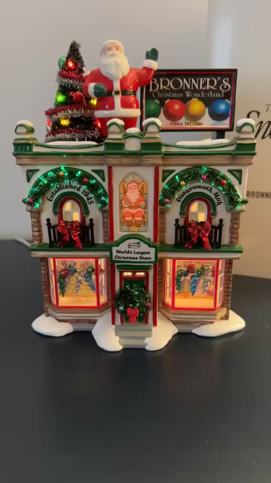 Department 56 Bronner’s Christmas Wonderland - signed by Artist
